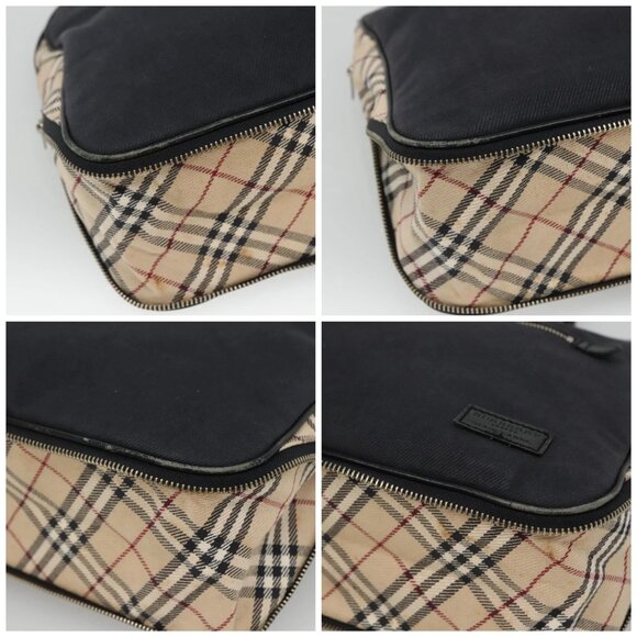 BURBERRY Blue Label Hand Bag Canvas Navy Auth ti2805 - Picture 15 of 16